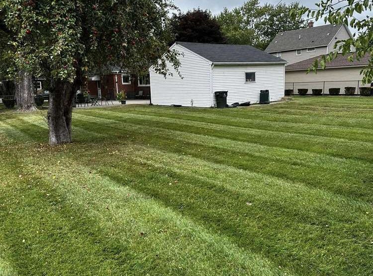 Residential lawn mowing